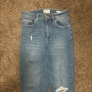 Cotton On Blue Distressed Skinny Jeans